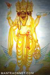 This is a picture of Brahma, for a picture of a statue of Braham and some details about him click on this picture