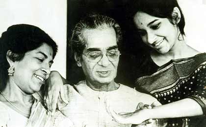 Uday with wife, Amala and daughter, Mamata